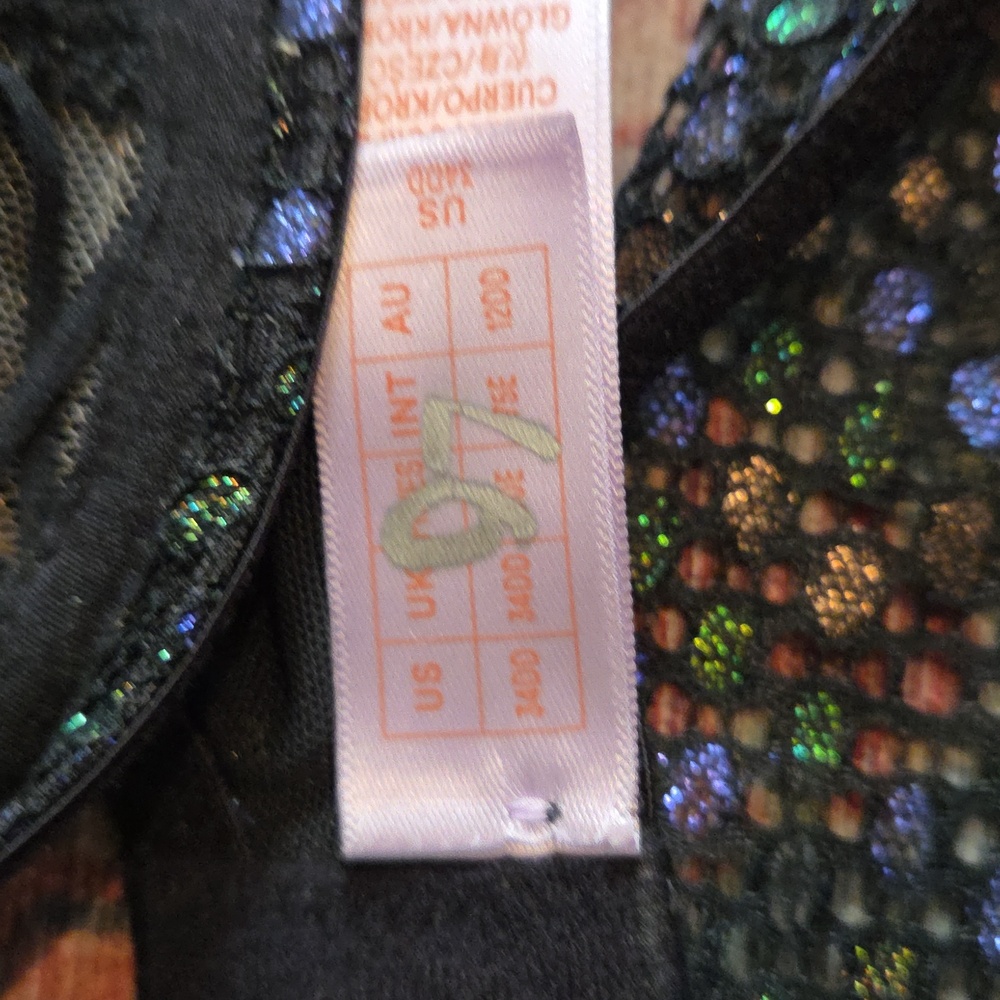 Savage X Fenty Disco Lace Up Sequin Bra Set - Picture 6 of 8